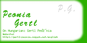 peonia gertl business card